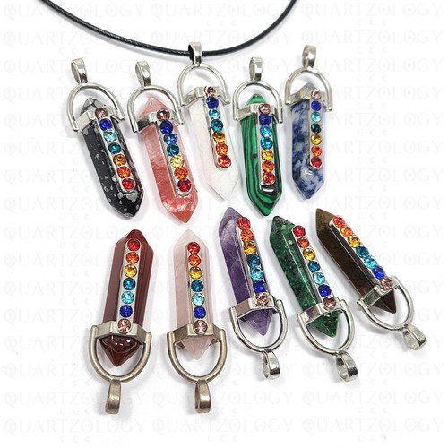 Crystal necklace chakra - necklace,