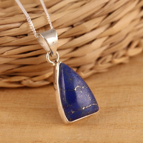 Natural lapis lazuli solid - lapis, 925