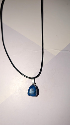 Lapis lazuli charm pendant - lapis,
