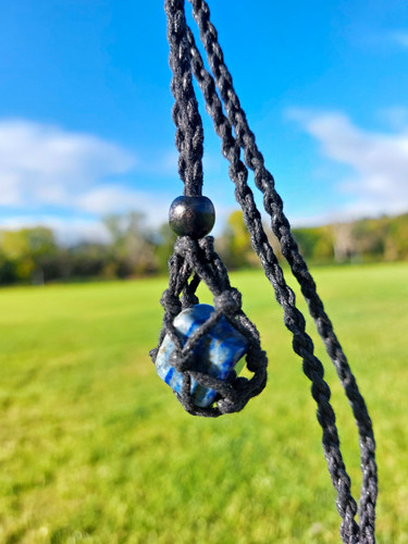 Lapis lazuli pendant - lazuli, necklace
