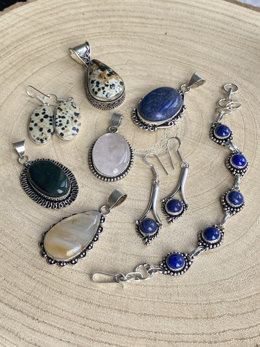 Gemstone jewellery job lot - job,