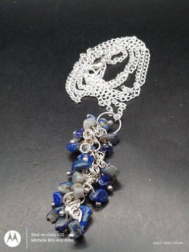 Handmade silver tone pendant - tone,