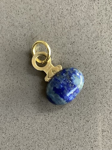 Vintage pocket watch key - vintage, lapis