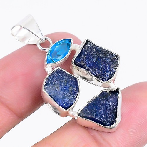 925 silver overlay lapis - silver,