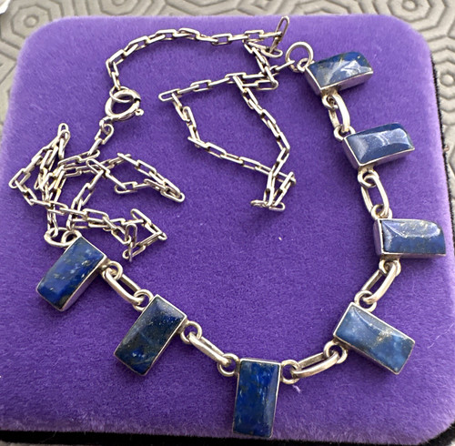 925 sterling silver lapis - silver,