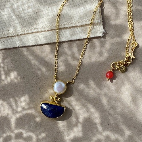 21c gold plated lapis - gold,