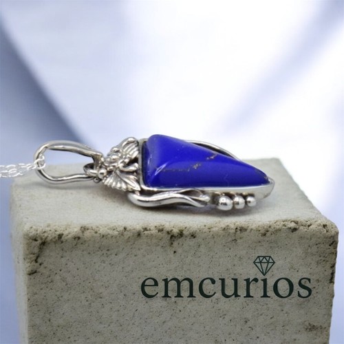 Vintage lapis lazuli pendant - vintage,