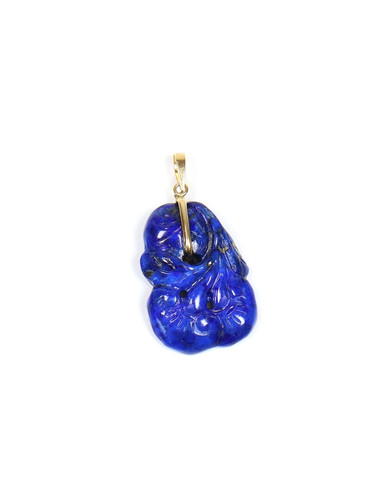 Vintage hand carved - hand, lapis