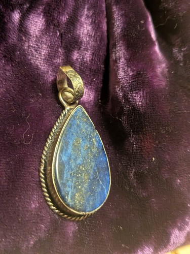 Silver and lapis lazuli - silver,