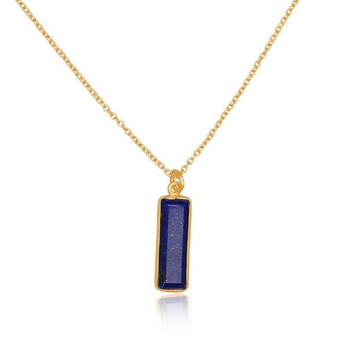 Lapis lazuli rectangle - , pendent