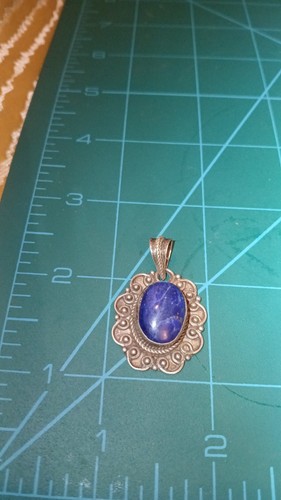 Vintage lapis lazuli - lazuli, silver