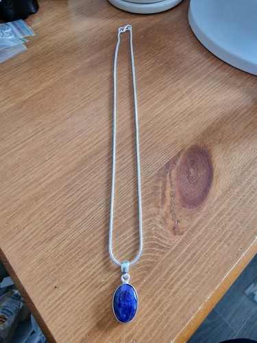 Sterling silver oval - sterling, lapis