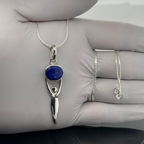 925 silver pendant with - silver,