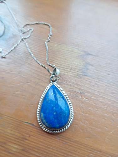 Sterling silver 925 lapis - silver,