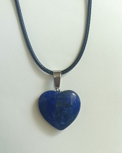 Lapis lazuli heart necklace - lapis,