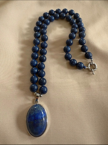 Natural blue 8mm egyptian - natural,