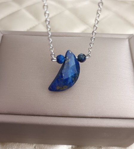 Dainty lapis lazuli crescent - dainty,
