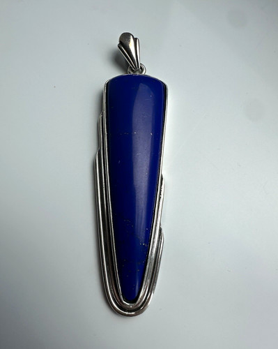 925 sterling silver - silver, lapis