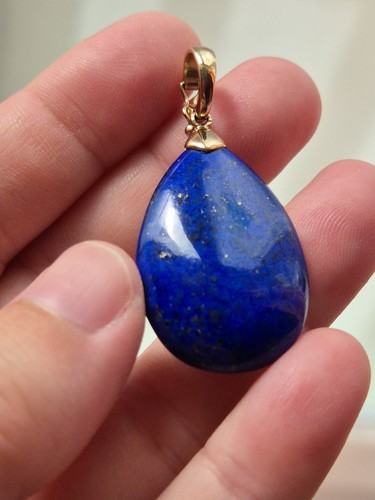 Beautiful 9ct gold - 9ct, lapis