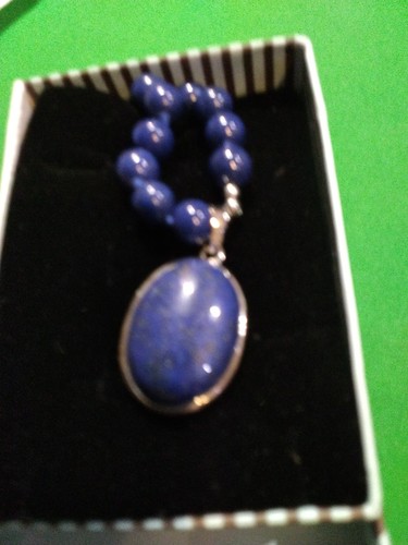 Inch necklace lapis lazuli - necklace,