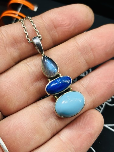 Silver turquoise lapis lazuli - silver,turquoise,lapis,