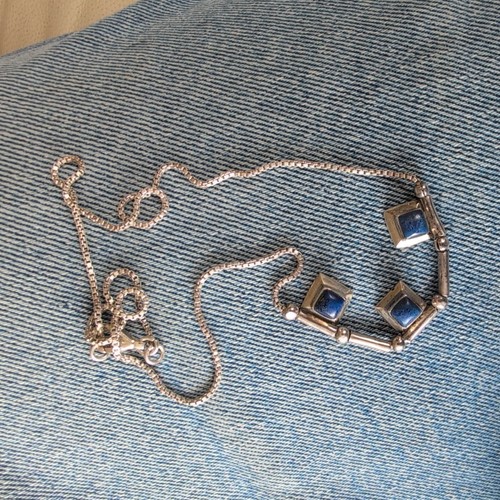 Silver chain necklace - silver, 3