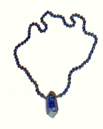 Lapis lazuli bead necklace