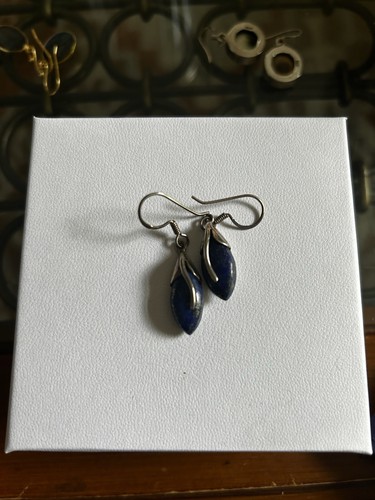 Solid silver lapis - solid,