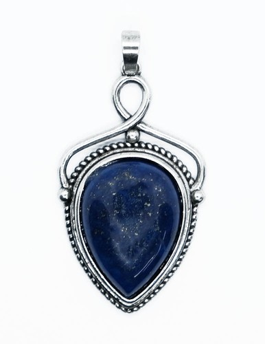 Pendant drop lapis - pendant,