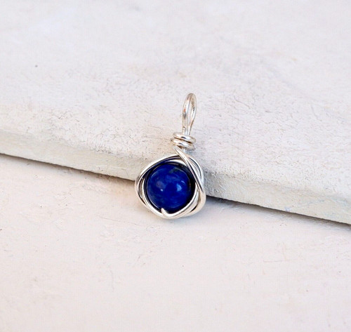 Lapis lazuli pendant silver - pendant,
