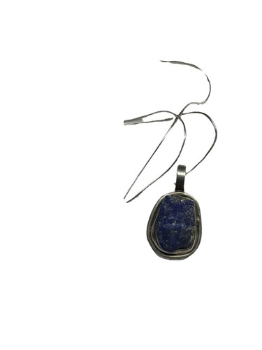 Sterling silver raw lapis - raw,
