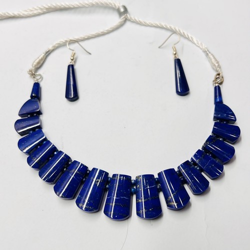 Natural lapis lazuli - natural, necklace